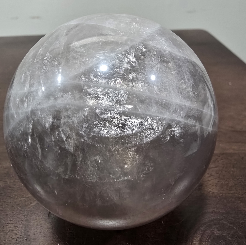 1.1 lbs Black Moonstone Crystal Sphere 71mm - Picture 1 of 17